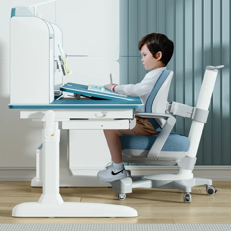 Study Table For Kids Desk Children's Chair Desks Set Elementary Child Student Baby Escritorios De Computadora Highchair Toddler