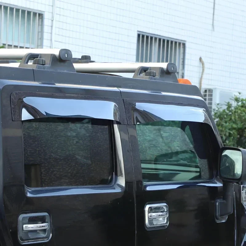For Hummer H2 2003-2009 SUV ABS Car Styling Wind Shields Sun Rain Guards Side Wind Deflector  Exterior Accessories