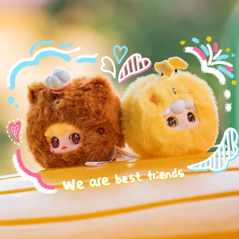 

Kimipapa V1 Plush Animal Series Mystery Blind Box Mini Cute Kawaii Plush Animal Keychain Pendant Trendy Toy Soft Surprise Gift