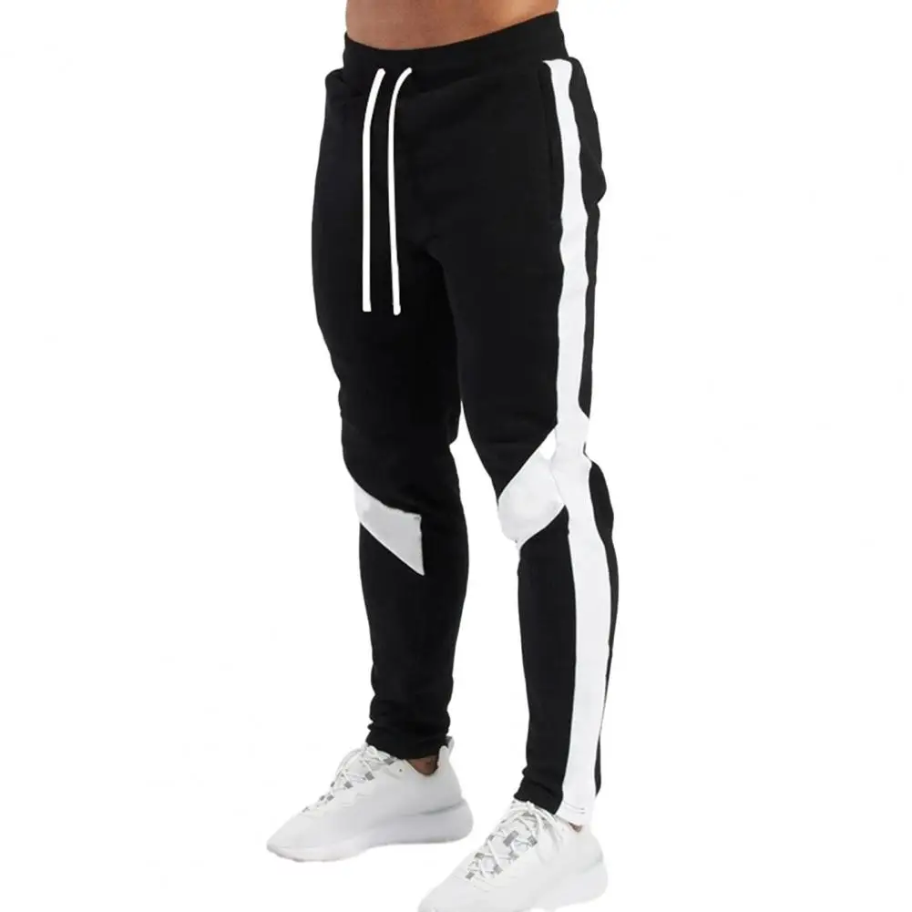 New Men\'s Autumn and Winter Casual Color Matching Trousers Korean Style Clothes Fashionable Sports and Fitness Pants Hiking Gym