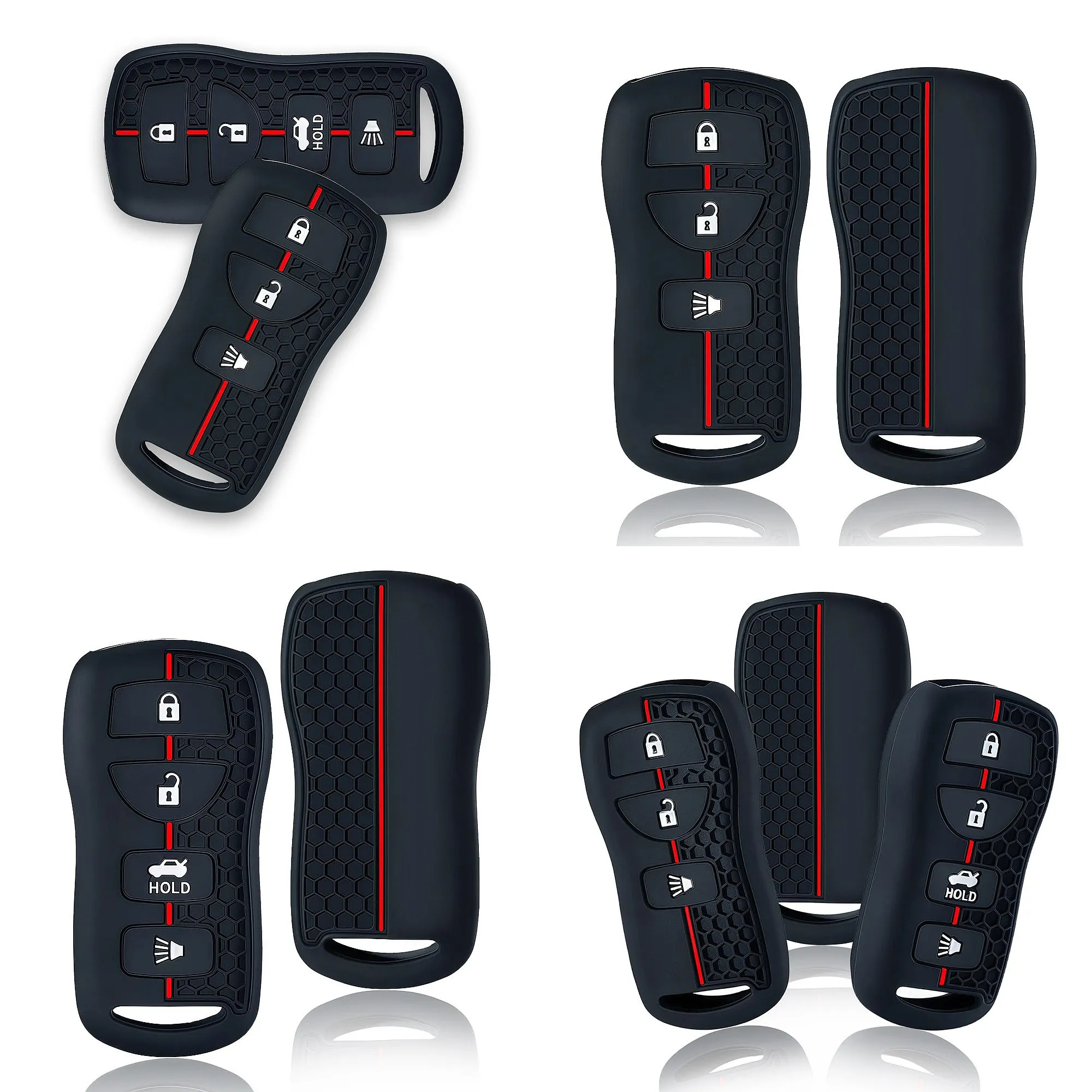 3/4 Buttons Silicone Remote Car Key Cover Case For Nissan Sentra Armada Altima Maxima Infiniti FX35 EX35 FX45 QX56 G35 M45 I35