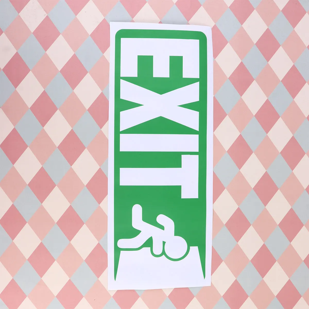 5Pcs Exit Sign Door Stickers Heavy-Duty PVC Material Easy Install Portable Reusable for Business Home Doorway Wall Glass Metal - view 3
