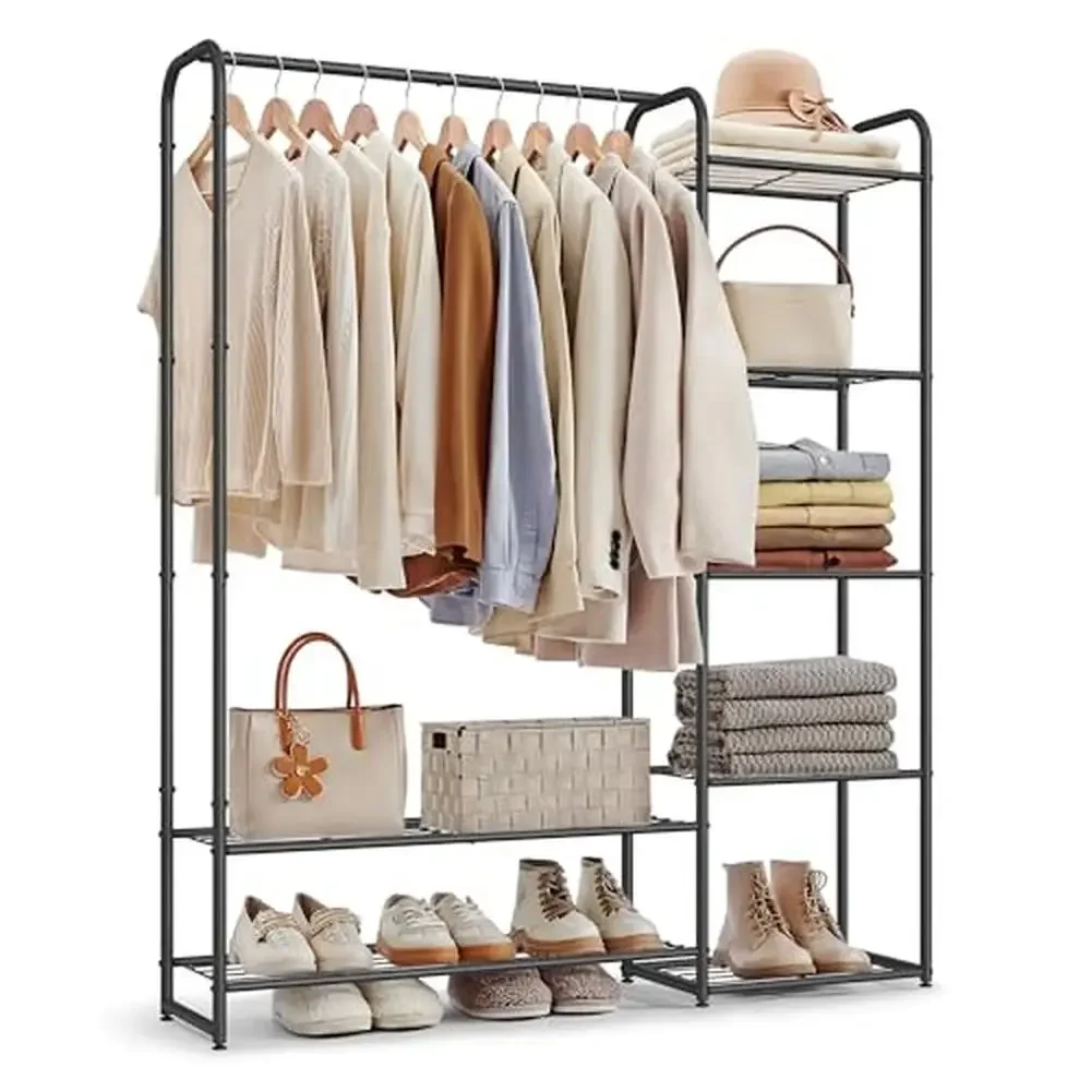 Large Portable Clothes Rack Hanging Wardrobe Closet Heavy Duty Storage Organizer 44.1