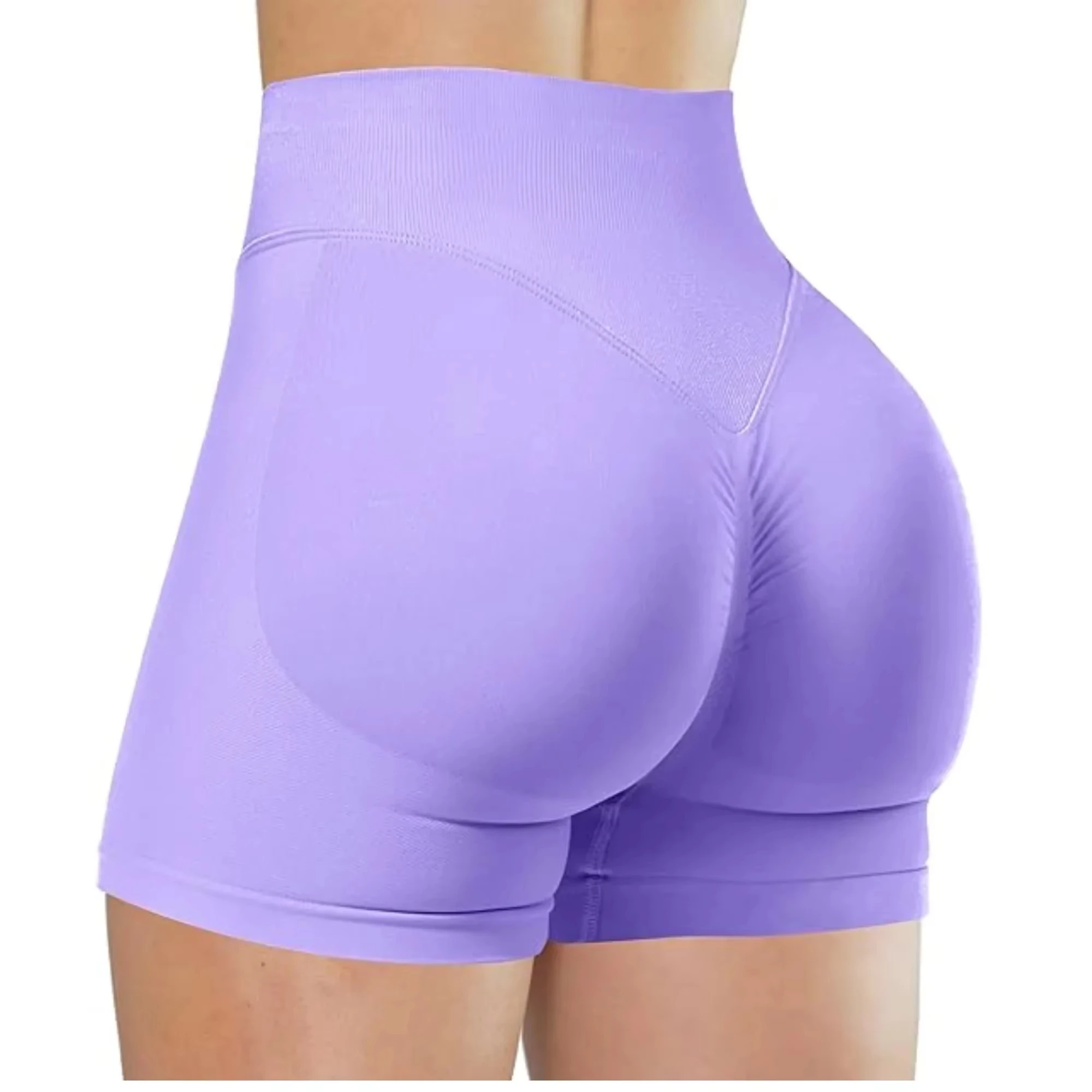 Sports Shorts Women Yoga Shorts Seamless Low Waist Scrunch Gym Leggings Workout Stretch Fitness Sports Shorts