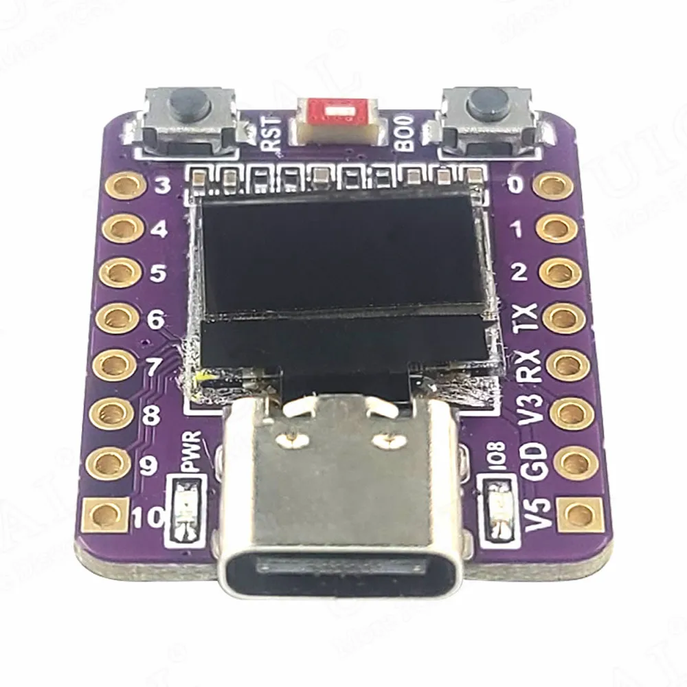 Умная мини-плата, 2,4G Wifi 4 BT модуль с OLED-дисплеем 0,42 дюйма, 4 Мб Flash, керамическая антенна USB Type-C ESP32 C3