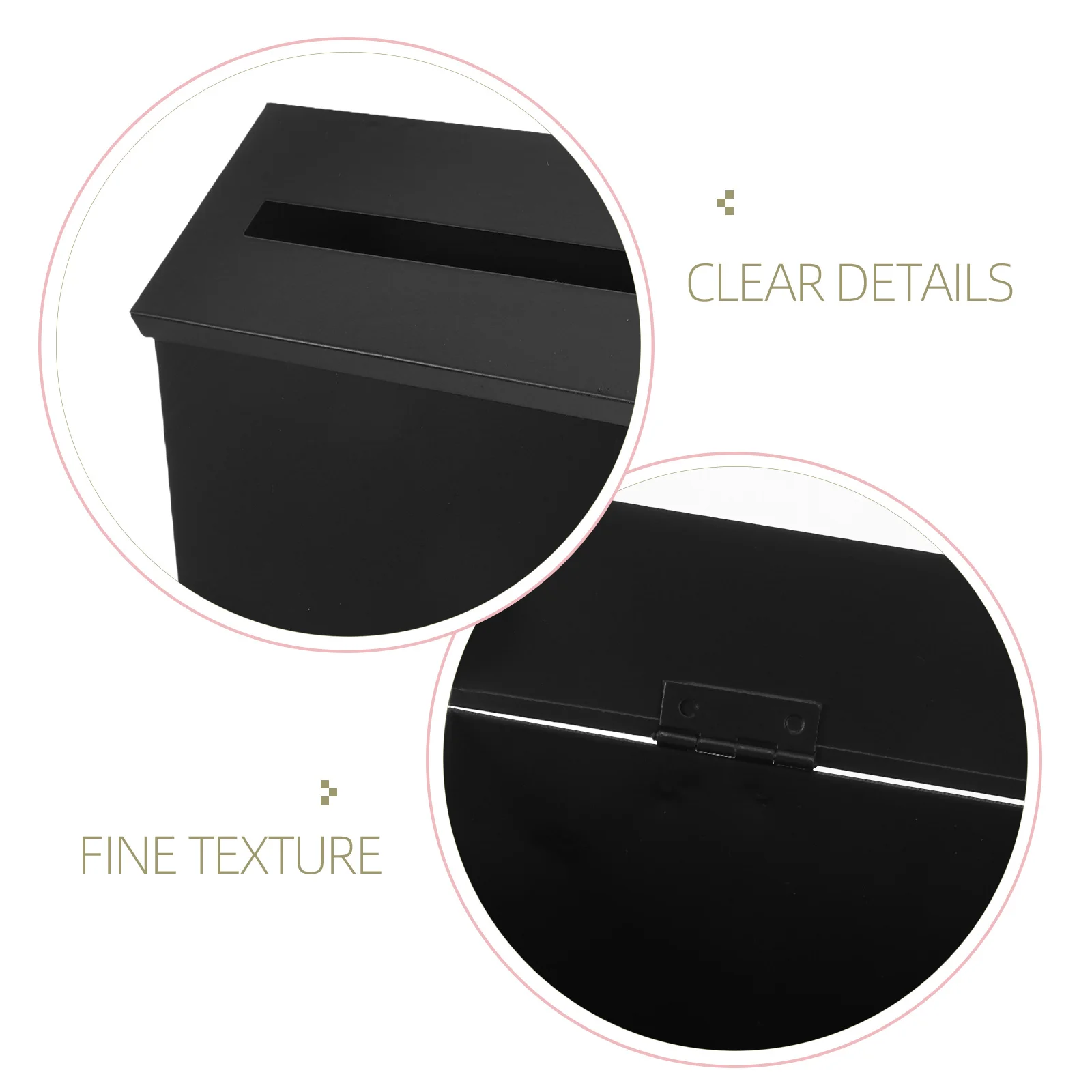 提案箱 金属製 壁掛け 鉄製郵便受け ブラック ヴィンテージ風 素朴なデザイン 家庭 オフィス 屋外用 匿名フィードバック 投票用