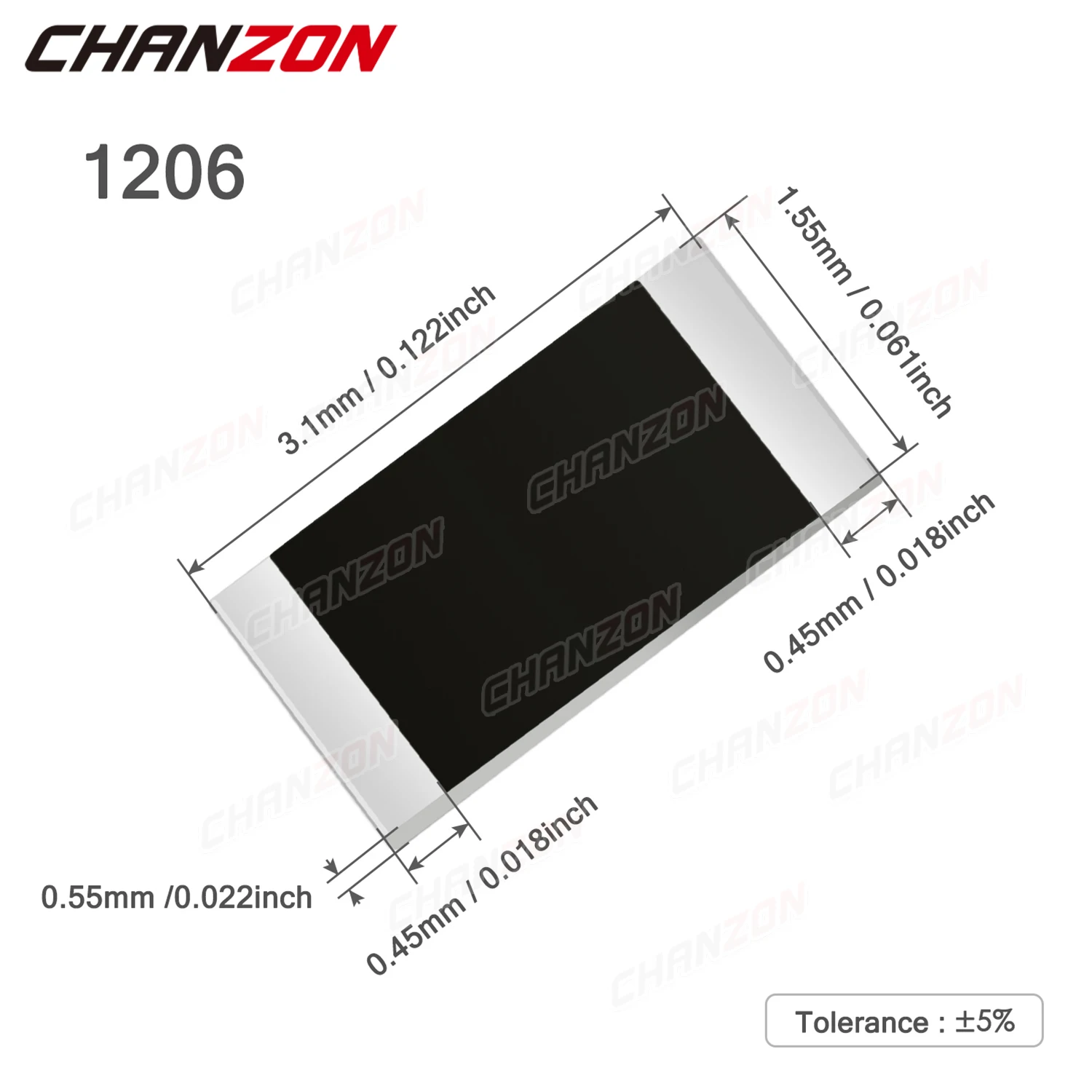 60 Values x 20Pcs SMD 1206 Resistors Assorted Set 1200 Pcs 0ohm - 10M Ohm 1/4W Watt 1% High Precision Film Chip Resistance Kit