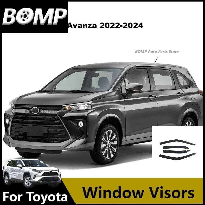 Nuevo Deflector de Ventana para Coche, Visera Solar y Protector de Lluvia para Toyota Avanza 2022 2023 2024, Visera de Ventana, Deflector de Parabrisas, Protector de Lluvia