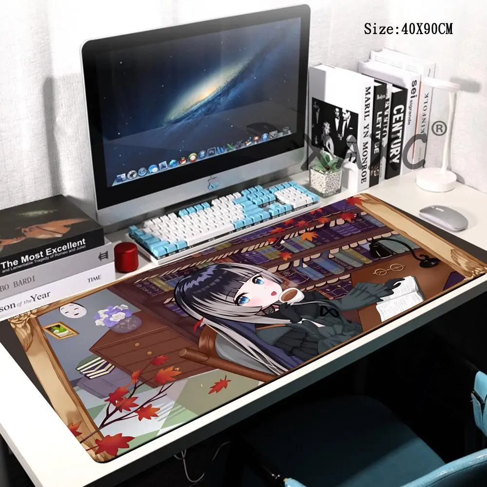 

HYBXAXC Mouse Pad Kawaii Anime Girl HD Print Mousepad Laptop, Virtual Idol Keyboard Pad PC Gaming Accessories Rubber Desk Mat