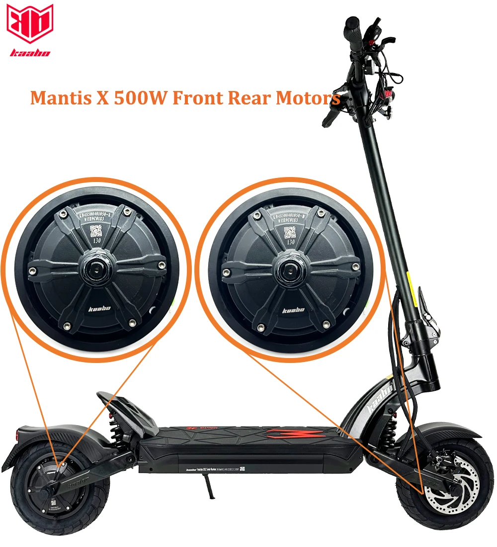 Original Kaabo Mantis X 48V 500W Engine Front Rear 10inch 48V 500W Motor for Official Kaabo Mantis X Electric Scooter