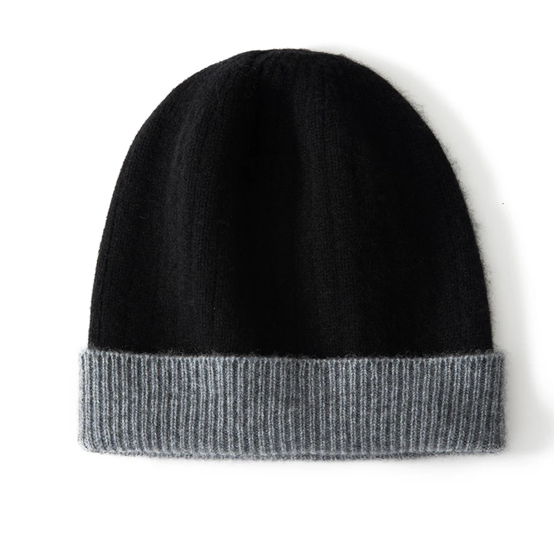 Top Qualität Winter Kaschmir Hüte Frauen Casual Outdoor Warm Halten Kopfbedeckungen Weiche Kaschmir Gestrickte Hut Unisex Skullies Mützen Kappe – Detail 21