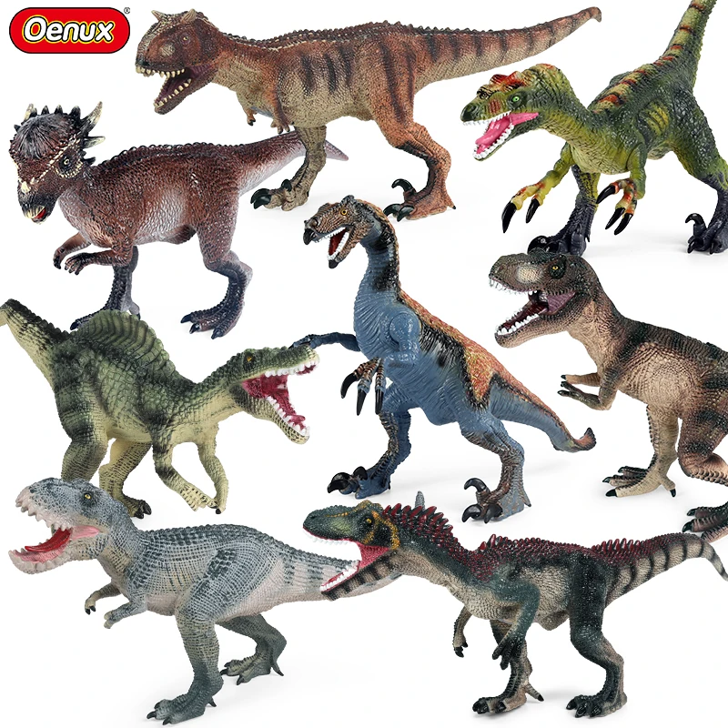 Big Size Jurassic Therizinosaurus Mosasaur T-Rex Allosaurus Action Figures Soft Dinosaur Animals Model Collection Kids Toys