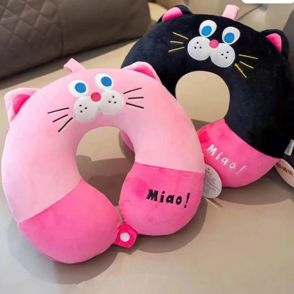 

Милая мультяшная капибара U-образная подушка в виде самолета, подушка для офисного сна, подарок, плюшевая подушка для шеи, подушка для шеи