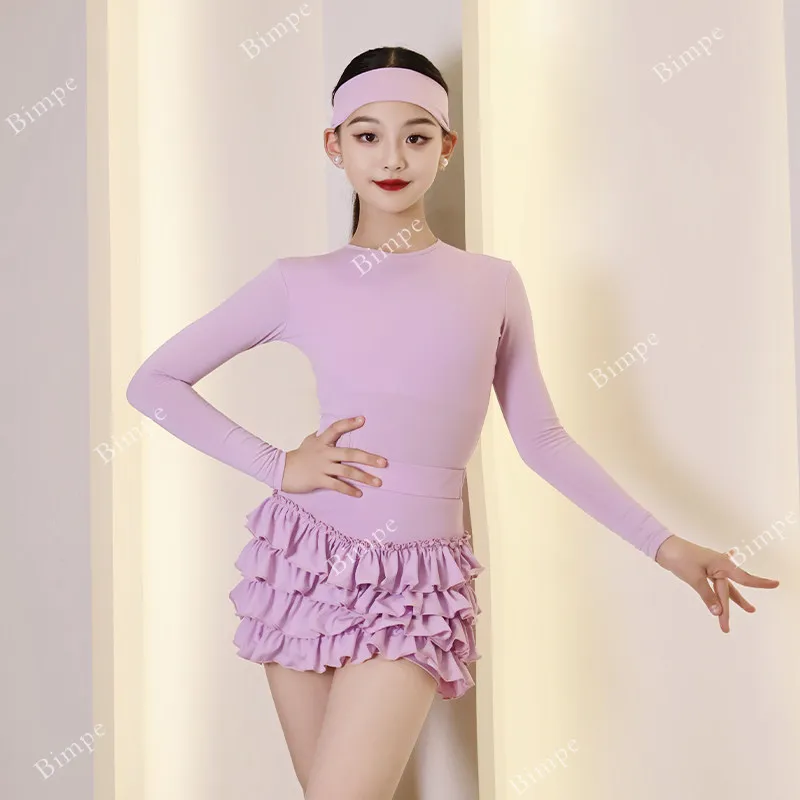 

Girls' Professional Salsa Samba Latin Dance Competition Skirts Children's Rumba Tango Ballroom Performance Dresses Dance Skirt