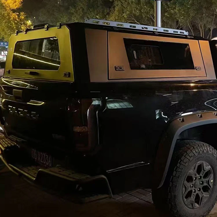 

Factory High Quality Waterproof Dustproof Anti Theft Three Door Open Aluminum Alloy Pickup Canopy for JMC DADAO