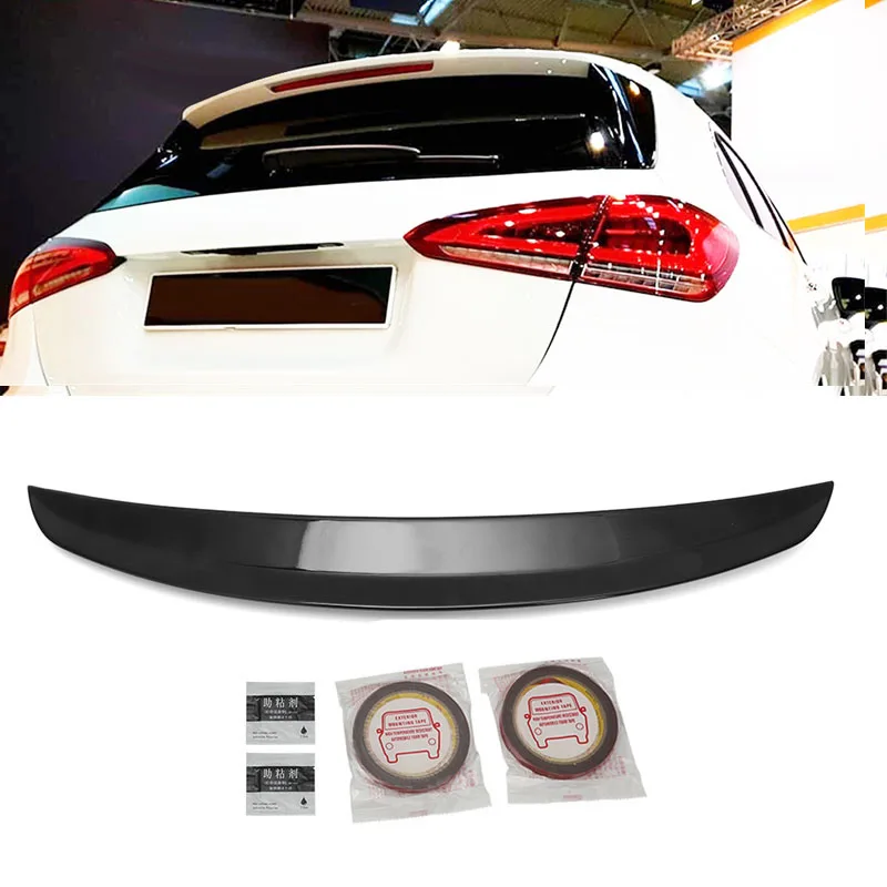 

W177 For Mercedes-Benz A class Rear Trunk Lip Spoiler A180 A160 A200 Hatchback 2019-24 tail Tailgate Splitter DUCK Tail DUCKBILL