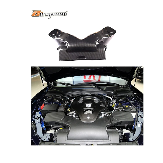 

Airspeed Brand Neat and Clear Surface Texture 100% Dry Carbon Fiber Cold Air Intake System for MASERATI Ghibli 3.0T