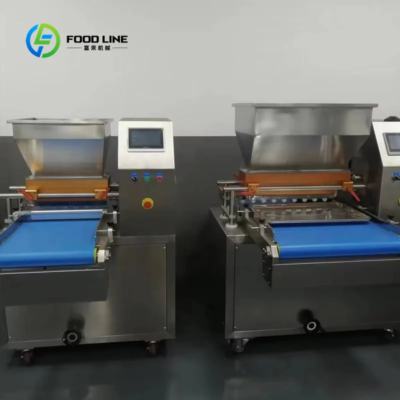 Customized Piston Type Cake Depositing Machine Stainless Steel Cupcake Grouting Machine Fill Making Production Line