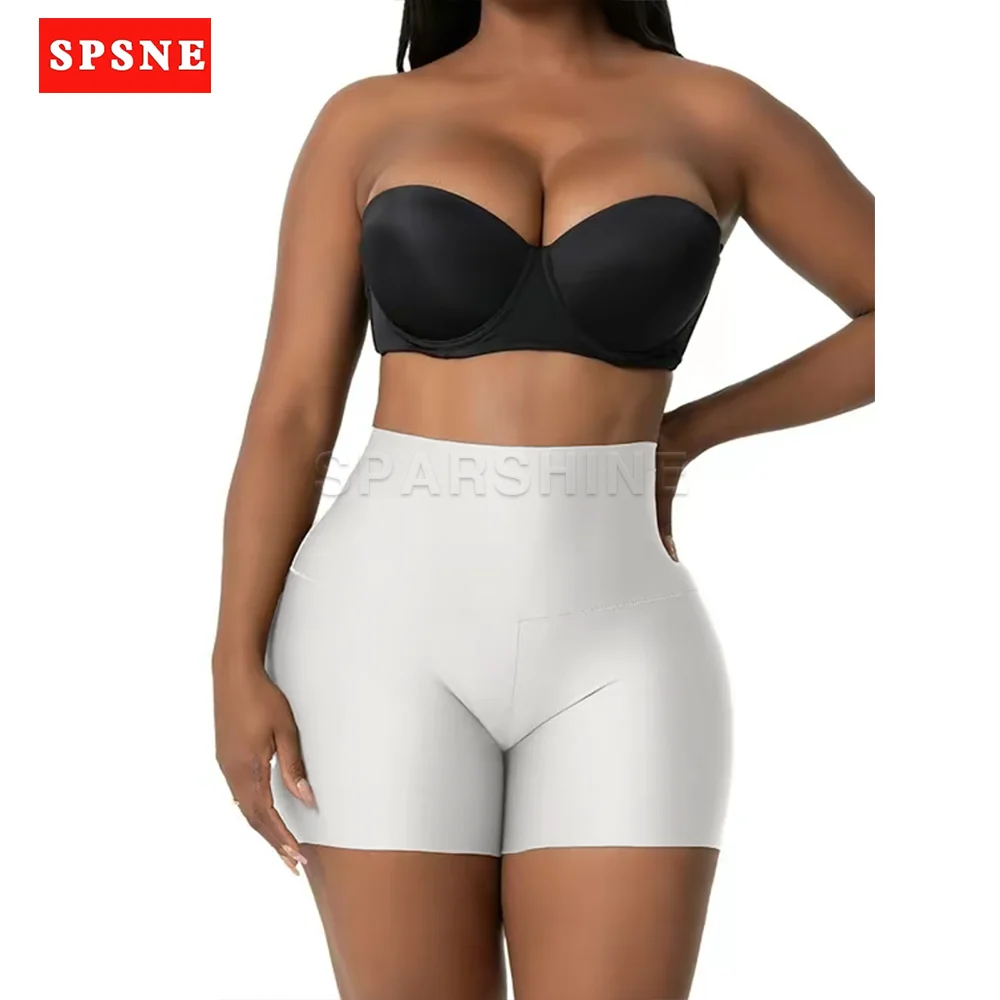 

Женские бесшовные шорты с высокой талией Fajas: корректирующие, утягивающие, с эффектом пуш-ап, для спорта, йоги и повседневной носки