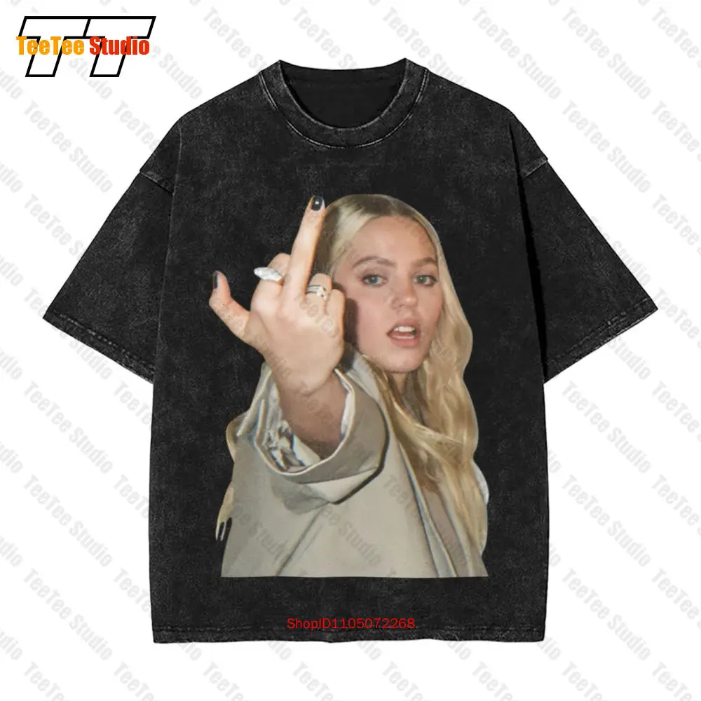 

Renee Rapp Middle Finger Vintage Oversized T-Shirt Hip Hop F2ZI