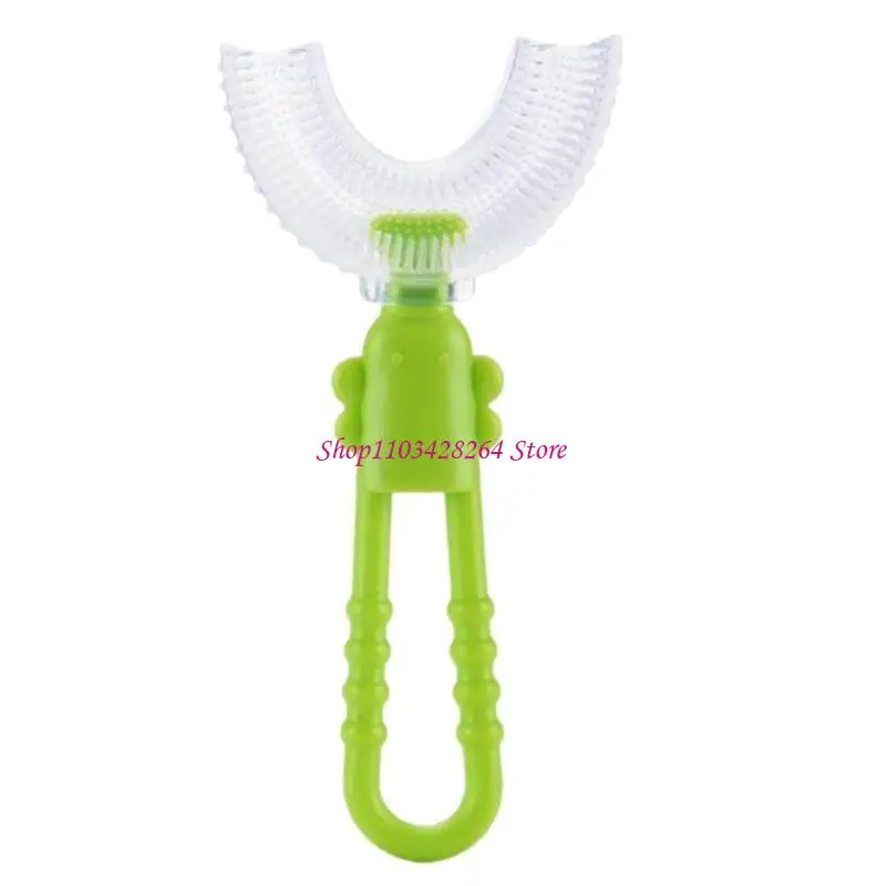 

Kid U-Shaped Tooth Brush Silicone Brush Head 360° Teeth Cleaning