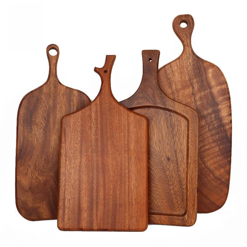 Fruit Cutting Board Wooden Rectangle Kitchen Tool for Baby Food Bread Steak Cutting Small Sample Board Home Use