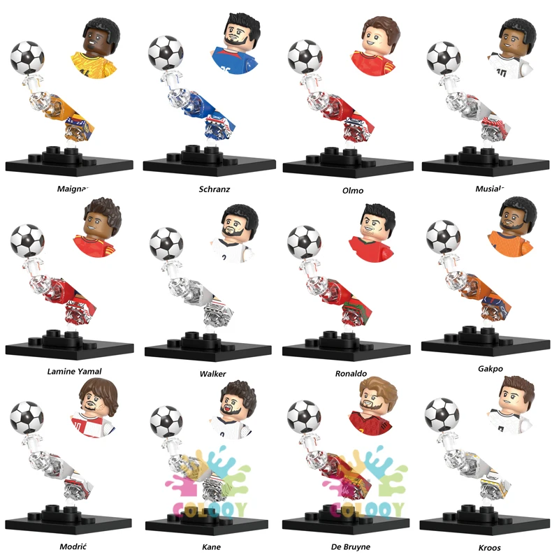 

Kids Toys Sport Players Building Blocks Transparent Fixed Bracket Base Plate Mini Action Figures Toys For Birthdays Gifts