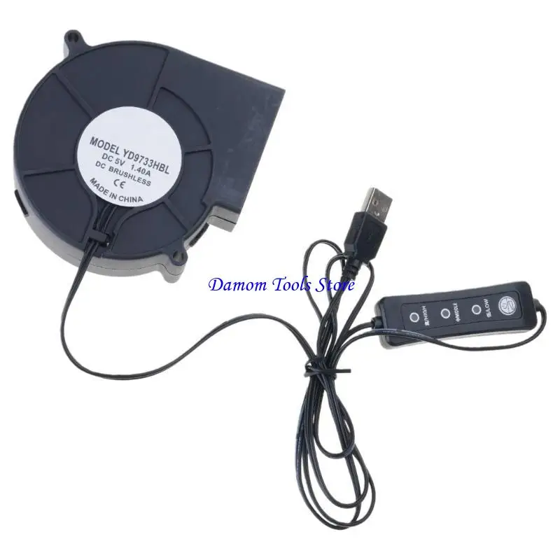 57BE Energy Efficient USB Powered Blower For Enhances Air Circulation Home Appliances