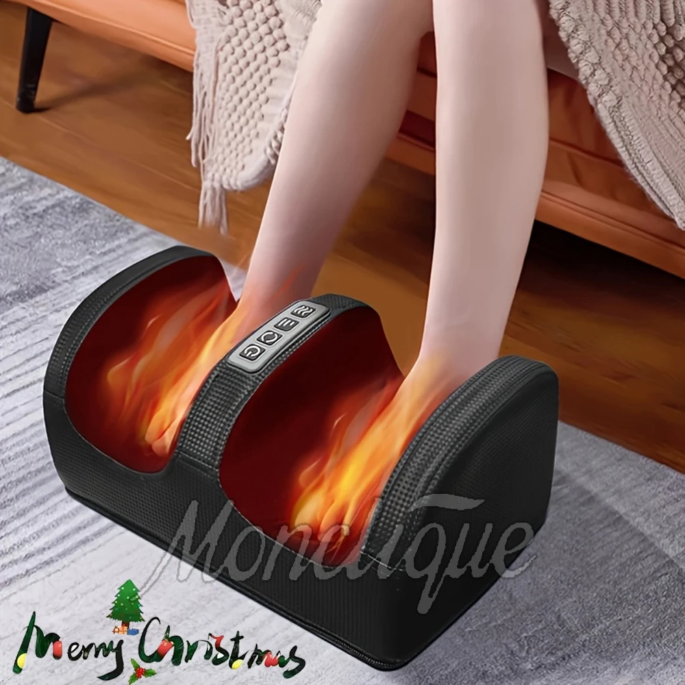 Infrared Heating Foot Massager High Quality Rolling Shiatsu Calf Health Care Therapy Deep Tissue Muscles Relieve Fatigue Vibrato