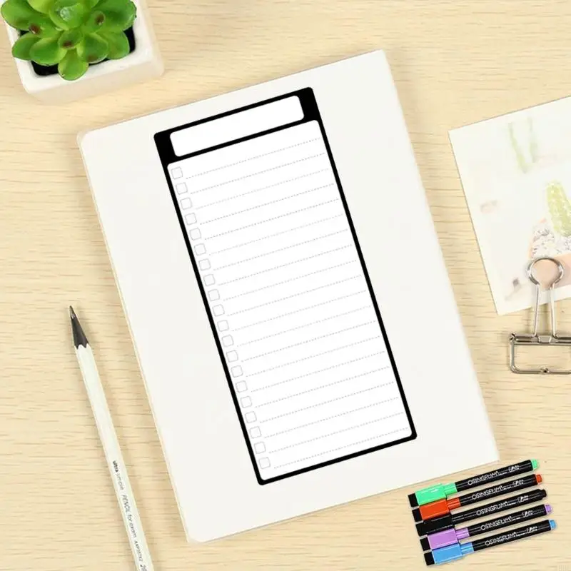 W89C để làm danh sách các xóa khô từ tính để làm danh sách tủ lạnh Danh sách mua sắm nhỏ Bảng trắng để làm danh sách bảng trắng