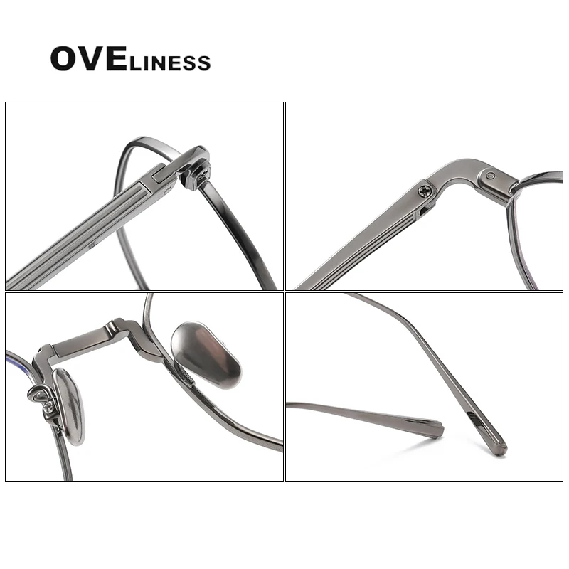 Pure Titanium optical lenses Glasses Frame men Women Trendy male female myopia Prescription Eyeglasses frames Eyewear Spectacles