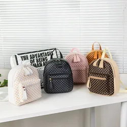 Fresh and sweet backpack 2024 new fashionable versatile ladies bags polka dot printing mini backpack