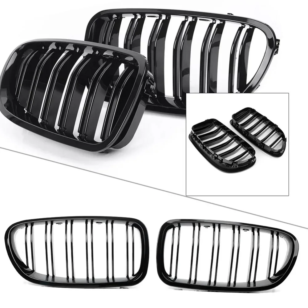 

Car Front Grille Kidney Grill Gloss Black For BMW F10 F11 5 Series Touring Sedan M5 520i 523i 528i 530i 535i 535i 550i 2011-2016