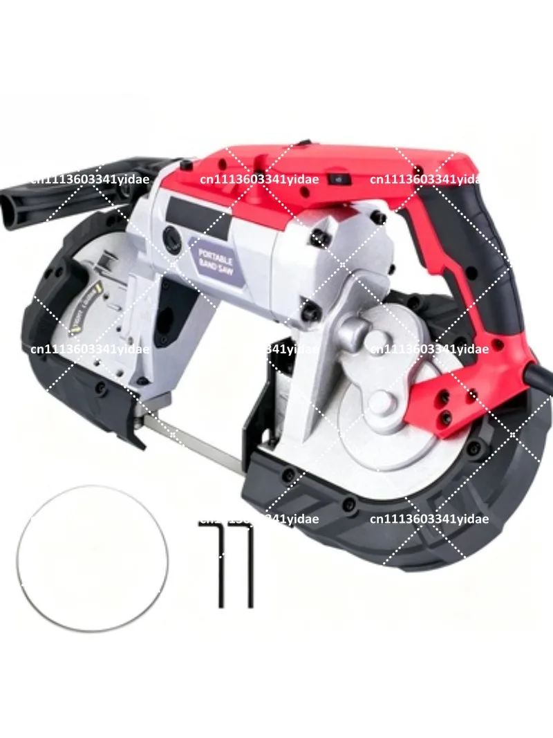 Portable 5 Inch Cutting Capacity Cordless Variable Speed Deep Cut Bandsaw for Metal Wood Pipes Rebar