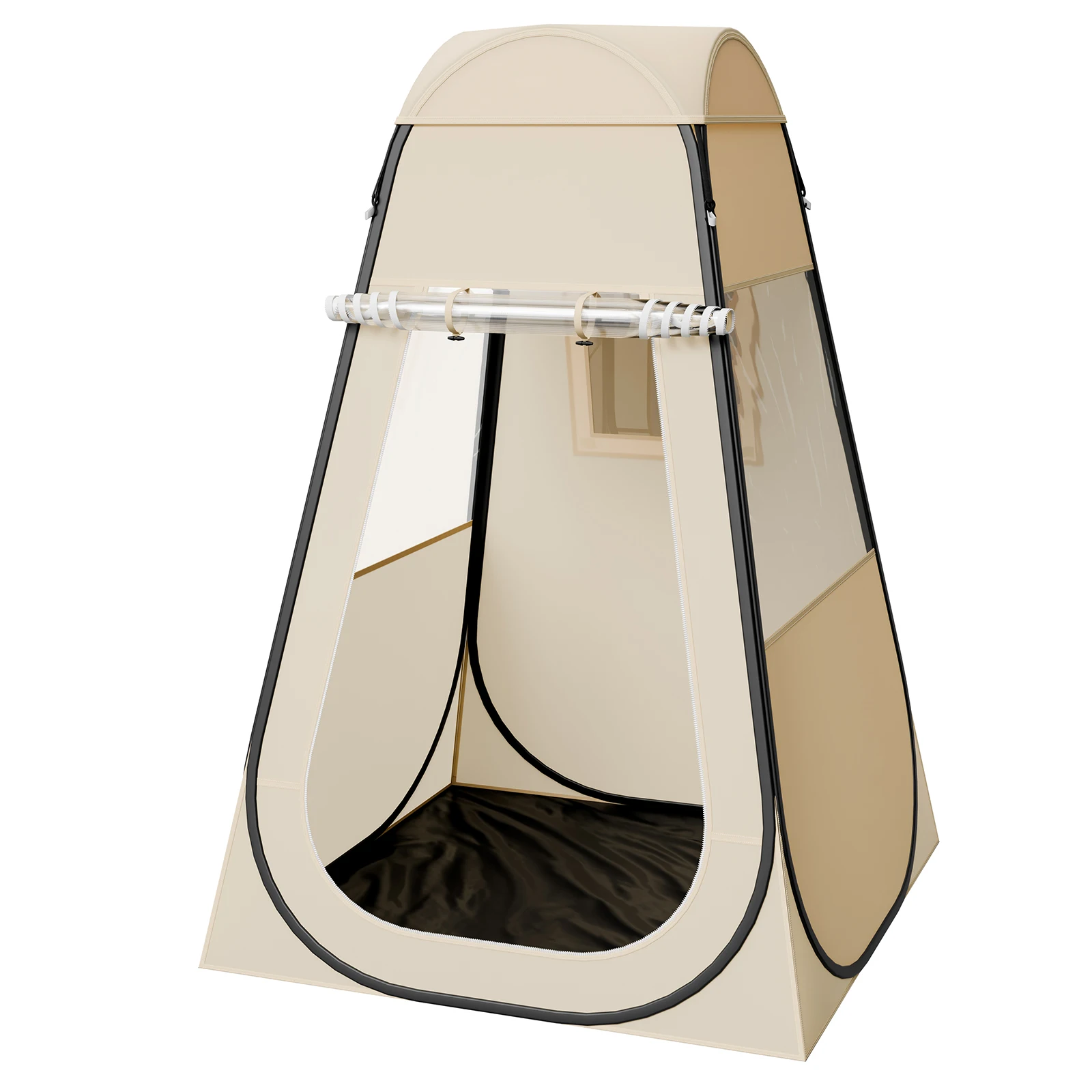 SucceBuy Carpa Deportiva Plegable Impermeable con Tapete y Cubierta Superior, Carpa Tipo Iglú para Jardín, Refugio para Campamento, Eventos y Pesca