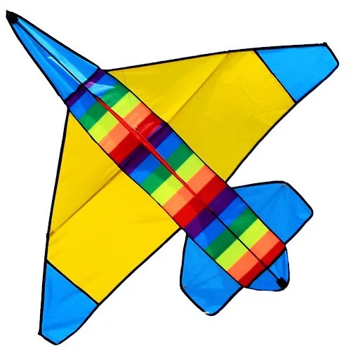Kites Weifang, avión grande de dos colores, avión de guerra favorito para niños, avión grande fácil de volar, regalo de cumpleaños para niños