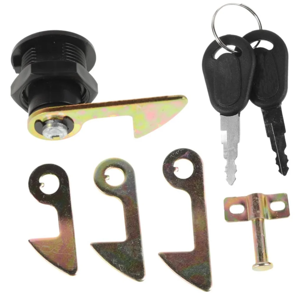 Universal Hot sale 1Set (1 Lock+2 Keys+4 Metal Hook) Electric Car Scooter Tail Box Lock Trunk Accessories Motorcycle Rear Locks