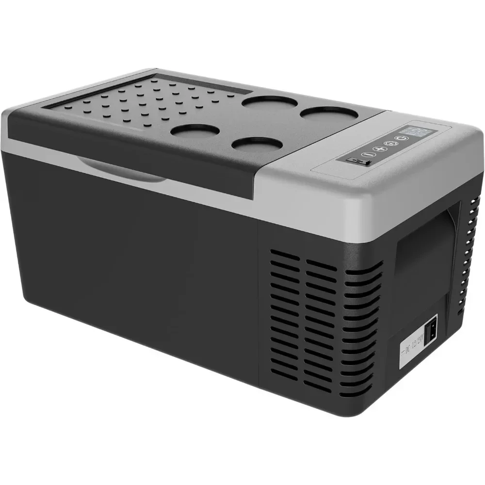 12V Car Refrigerator, Portable Freezer, 24 Quart Fridge Portable Freezer Touch Control(-4°F~68°F), Car Cooler With Wheels