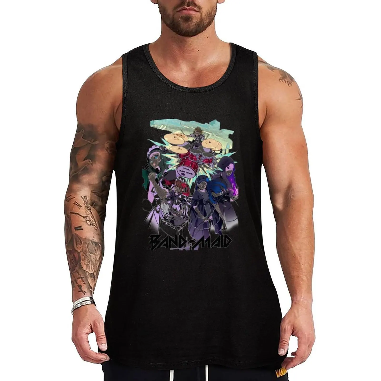 

Band Maid Japan Tank Top clothing men Sleeveless men Men's vest t shirt gym