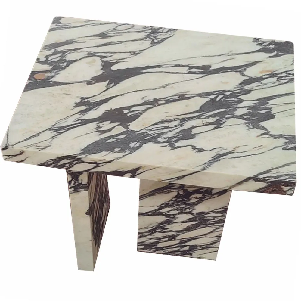 # # Marble Side Tables For Home Decoration, Luxury Marble Coffee Table, Custom Design Calacatta Viola