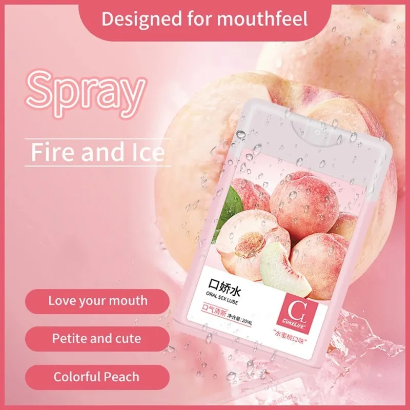 Semprotan Sepong Portabel Pelumas Rasa Buah untuk Seks Oral Menghilangkan Bau Nafas Segar Menyemprotkan Pelumas Gadget Seksi Produk Seks Dewasa