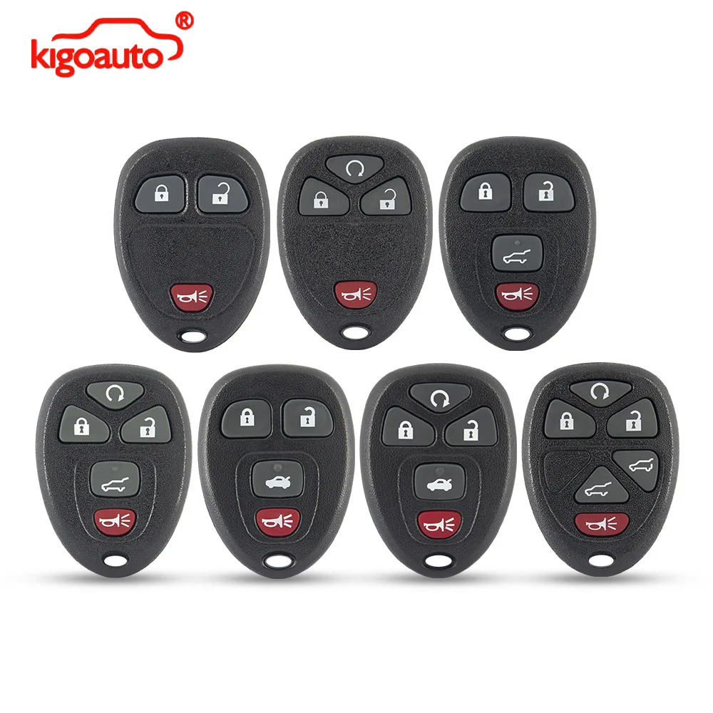 

kigoauto (with battery holder) GM Remote Fob Case 3/4/5/6 Button OUC60270 OUC60221 for Chevrolet GMC Cadillac Buick