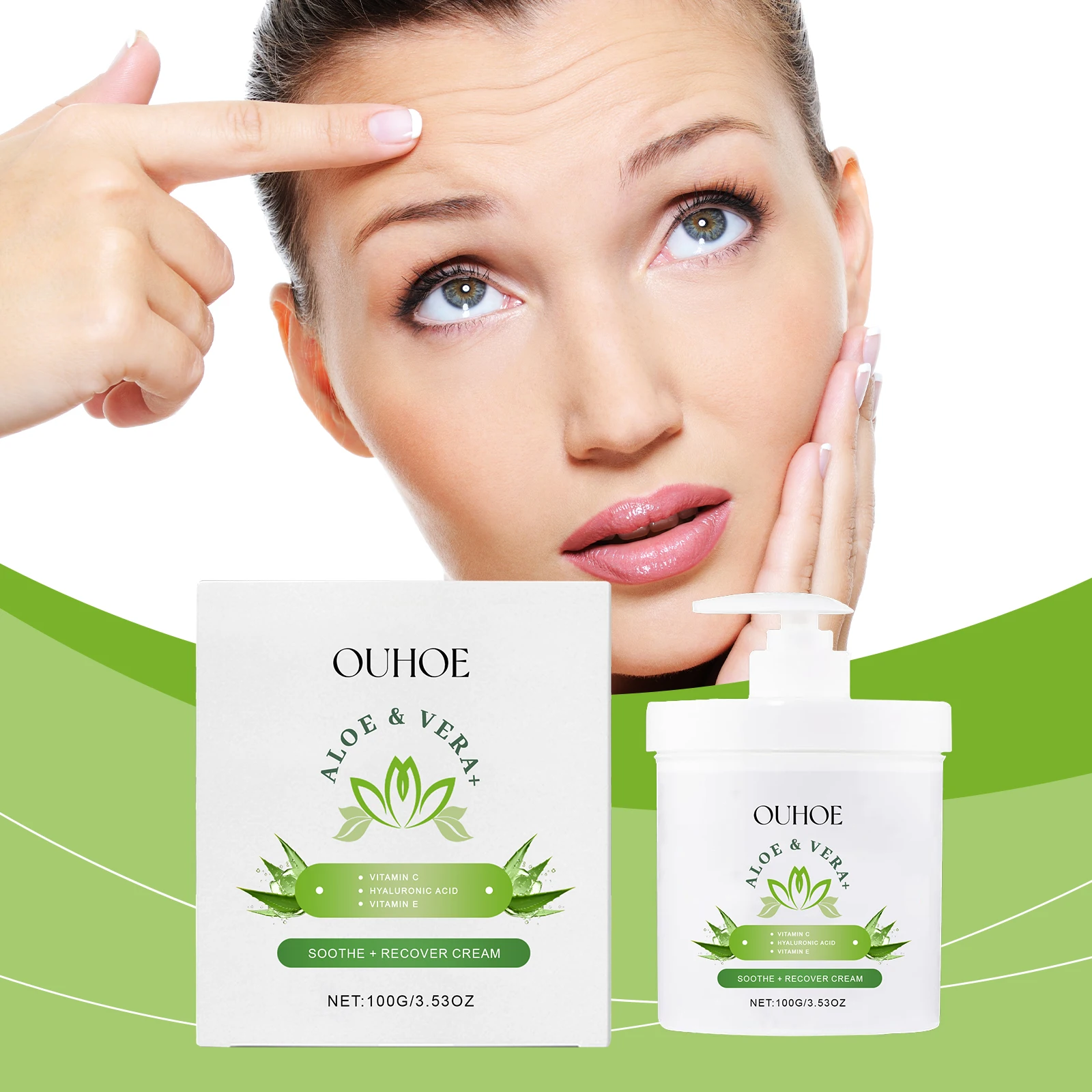 

Aloe Vera Firming Moisturizer - Gentle Nourishing, Brightening, Hydrating Facial Cream