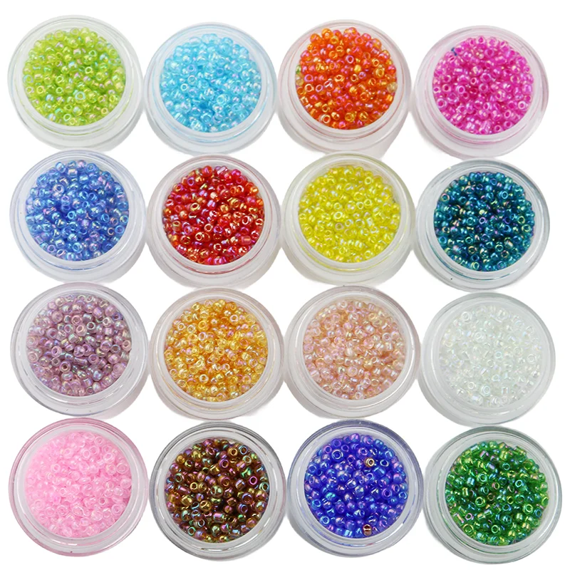 2 3 4mm Colorful Glass Seed Beads Small Czech Miyuki Bead Loose Spacer Bead for Jewelry Making DIY Bracelet Necklace Accessories