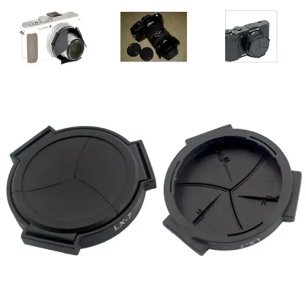 New ABP+PC Lens Cap Auto Close Dustproof LX-7 Cover Black Auto Open Camera Accessories for Panasonic DMC-LX7