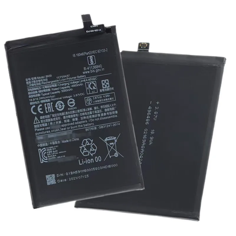 For Redmi Note 10 Note 10 Pro 10S BN59 Brand new high quality cell phone battery, high capacity durable battery 5000mah