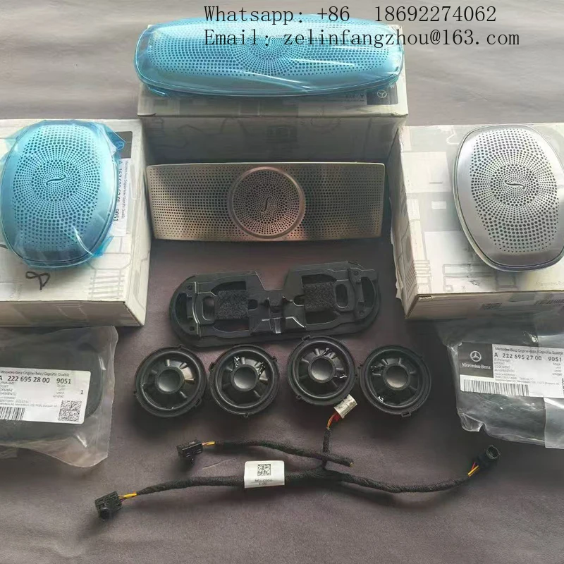 For Mercedes-Benz S Class W222 S400 S500 Ambient Light Atmosphere Speaker Luminous Rear Roof Car Ceiling 64 Colors Condition New