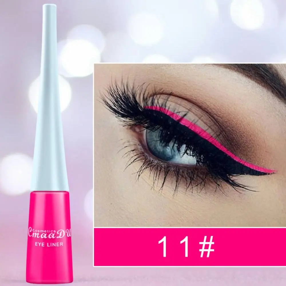 Matte eyeliner cosmetica body art langdurige vloeibare eyeliner potlood waterdicht sneldrogend kleurrijke eyeliner gelpen ogen