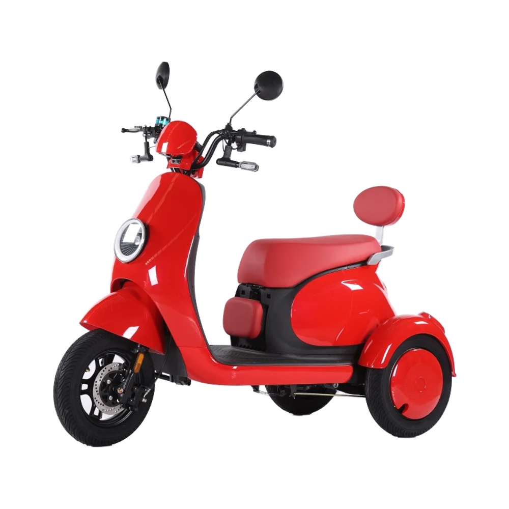 

2025 CE New Hot 600W Ebike Household Small Scooter Three-seat Adjustable Electric Tricycle Bike Europe