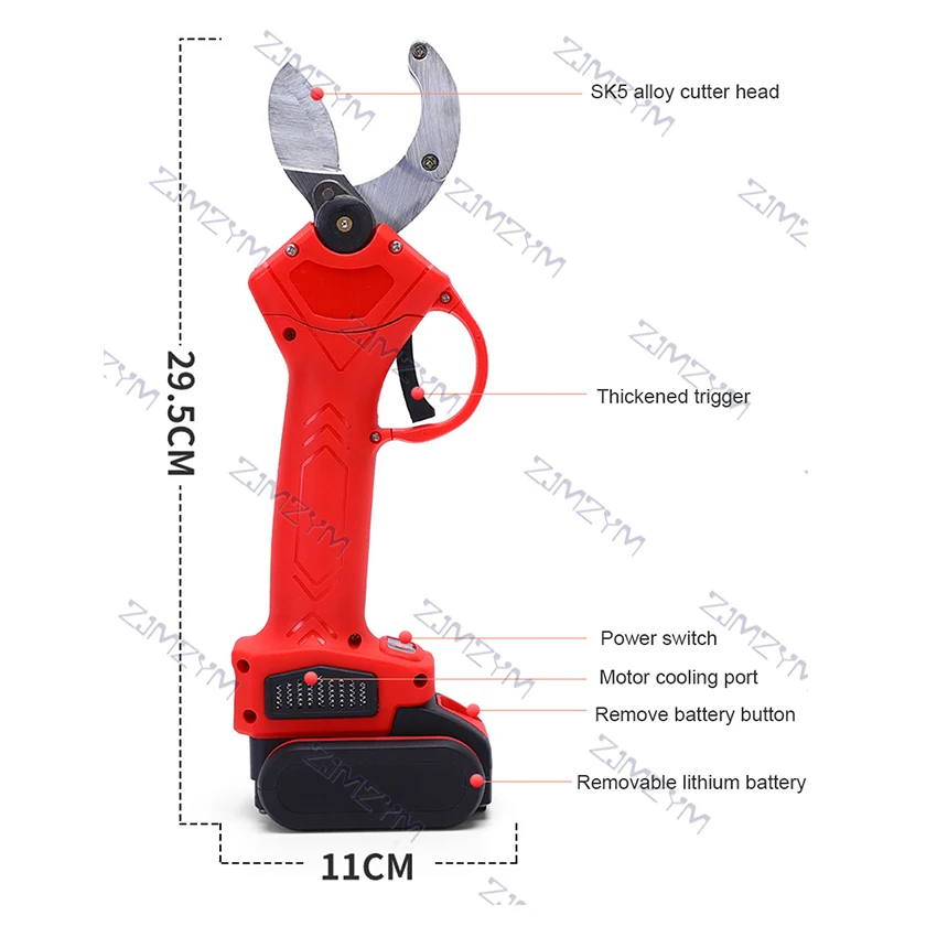 PVC Pipe Cutter Plastic Tube Cutter Lithium Rechargeable PVC Scissors Quick Cutting Electric Scissors PVC Tube Shear 2.5-3.5cm